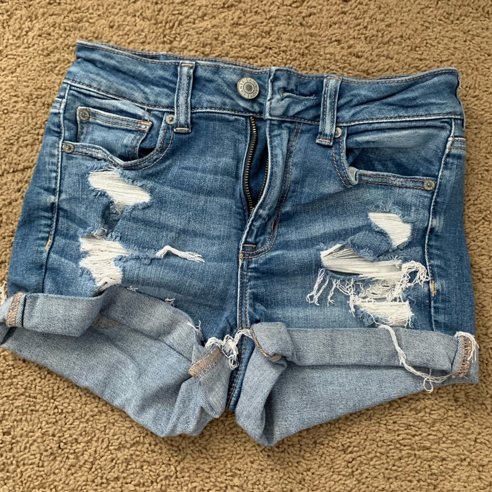 American eagle next level stretch jean shorts